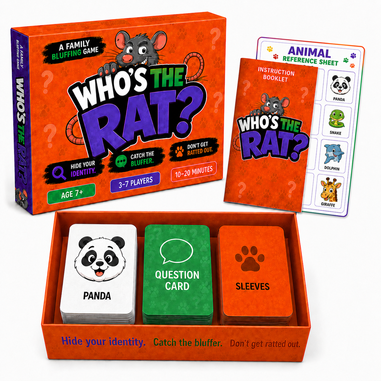 Who's The Rat? Family Bluffing Game